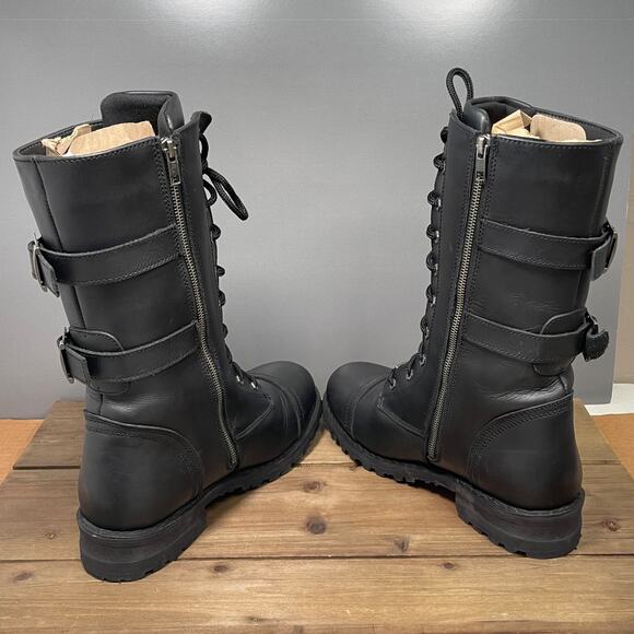 Milwaukee Leather Men\'s Tactical Lace Up Boots Size 10.5 Black Motorcycle 9069 main image 5